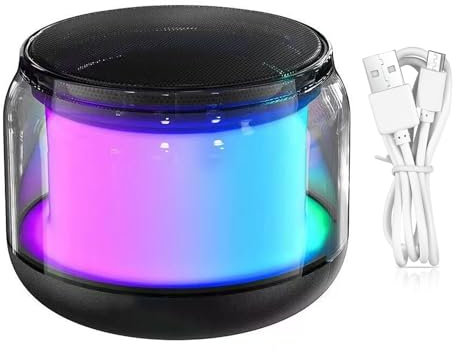 wireless speaker, Speaker, Travel Speaker, Wireless Blue Tooth 5.0 Speaker, Portable Wireless Speaker with Stereo Sound, RGB Light, Bass, for, Home Theater, Game Theater