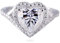 Wycian Eheringe Natur, Verlobungsring Platin 14 Karat Weißgold Größe 58 (18.5) 2 Moissanit 2Ct Rundschliff D Farbe Npassbar Für Neujahr