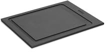 Woll Cut & Serve - Tabla de cortar (25 x 19 cm, 7 mm de alto, papel compuesto FSC, libre de BPA y VOC, resistente al calor hasta 175 °C, apta para lavavajillas, color negro mate)