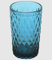 Vasos de agua, bebidas y zumos | Diseño elegante | Vidrio sin plomo | Set de 6 unidades | Capacidad 330ml | Perfectos para el Hogar, Restaurante y Fiestas | Aptos para el lavavajillas(Azul)
