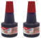 OFFICE PRODUCTS Stempelfarbe zum Nachfüllen für Stempelkissen/ 30 ml/Farbe: Rot/Universale Stempeltinte/ 1 Stück (Packung mit 2)