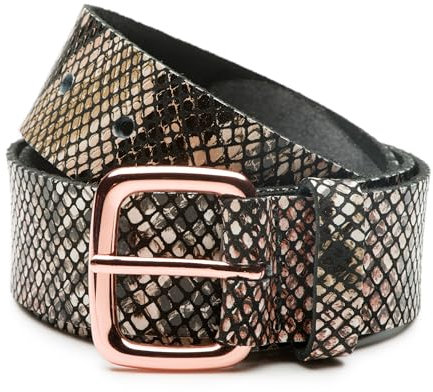 Riemen & Co Ledergürtel Leah - Schlangenprint - 3,5cm breit - 105cm