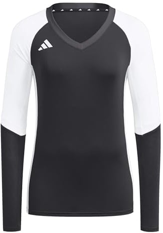 adidas Damen Volleyball Quickset Long Sleeve Jersey Shirt, Black, XS