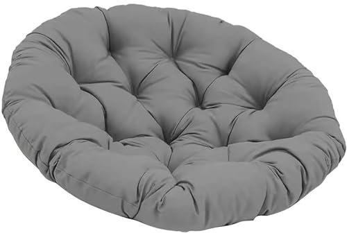 Outdoor Sessel Kissen Dickes Sitzkissen für Garten Drehstuhl Balkonstuhl Auflage 90x90cm Dunkelgrau 100x100cm