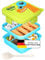 Brotdose Kinder mit 6 Fächern | Auslaufsichere Box Brotbox für Mädchen & Jungen | Perfekt für die Schule, Kindergarten, Ausflüge oder Unterwegs | Pausenbox mit Schale Bento Box (Grüner Dinosaurier)