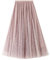 Damen Glitzer Tüllrock Lang Tüll Faltenrock Petticoat Unterrock High Waist A-Linie Maxi Plisseerock Faschingskostüme Rock für Halloween Fasching Karneval Kostüm Party (Rosa, ONE Size)