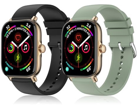 aceyoon Armband für Amazfit GTS 4 Mini/GTS 2 Mini/GTS 3/GTS 2e/GTS 2/GTS, 20mm Verstellbar Silikon Ersatzarmband für Amazfit GTR 42mm / BIP/BIP lite/Bip 1S/Bip 3 /Bip3 pro (Schwarz+Grün