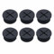 6Pcs 20mm Rubber Cable Grommets for Wire Hole Cover, Desk Table Grommets for Office Home Wire Organizer (Black)