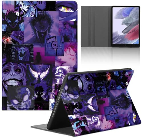 Tablet Coque pour Apple iPad Air 2 9.7'', Anime Solo Leveling Naruto Modèle Housse de Anti-Collision Protection en Cuir PU Flip avec Fonction Support Anti TPU Cartoon Cover