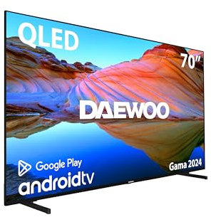 Daewoo 70DM73QA - QLED 4K Android TV, 70 Pulgadas Televisor, HDR 10, Dolby Vision, Dolby Atmos, Bluetooth, Control por Voz, Gama 2025