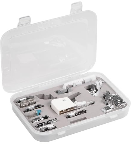 Segutage 15Pcs Sewing Machine Presser Walking Foot for Sewing Machine | Universal Low Shank Sewing Machine Presser Walking Accessories Kit for Quilting Home Mending Patchwork
