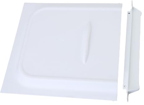 Alomejor Durable RV Screen Door Sliding Panel Protection Lock Protector for RV, Trailer, White Polypropylene