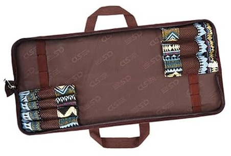 DimyFew Aufbewahrungstasche für Grillgabeln, Grillspieße, Grillbesteck, Grillbesteck, Picknickutensilien, Halten Sie 7 Gabel