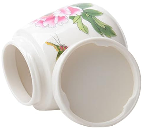 Coddled Egg Cups with Lids - 220ML Vintage Poacher,Ceramic Egg Cup,for Cooking Breakfast Serving Kitchen Home Steamed Desserts Women Men