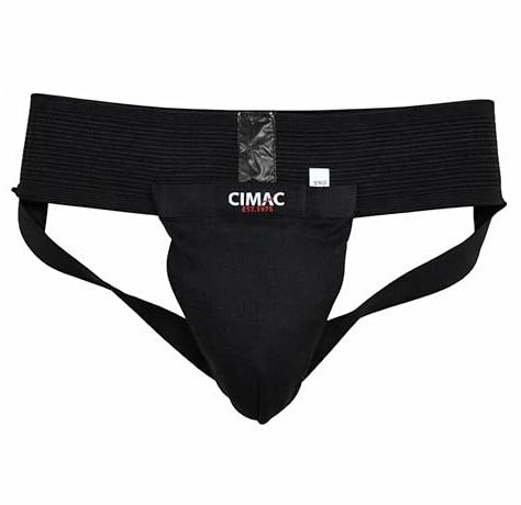 CIMAC Groin Guard - Martial Arts Groin Protectors, Elasticated Material with Reinforced Removable Cup, for MMA, Boxing, Muay Thai, Kickboxing, Karate, & Other Contact Sports