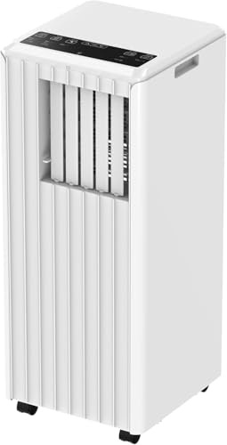 Leise Und Effiziente 3-in-1-Klimaanlage – 7000 BTU – Kühlung, 2-Stufiger Ventilator Und Luftentfeuchter (36 l/Tag) – 24-Stunden-Timer, Schlafmodus, Fernbedienung – Ideal Für Räume Bis 15 M² – Weiß
