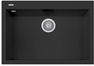 Fregadero de cocina PLADOS ON7610 con una sola pila, color negro
