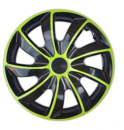 Radkappen / 4 x Universal Radzierblenden - QUAD grün (16)