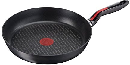 Lagostina Linea Rossa Padella Antiaderente Ø 28 cm, Padella Induzione, Gas e Forno Antigraffio, Indicatore Cottura Lagospot, Fondo in Acciaio Inox e Alluminio, Manico in Silicone Antiscivolo