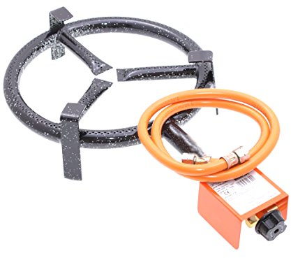 Gaskocher 30 cm für Paellapfanne mit Mitteldruckschlauch