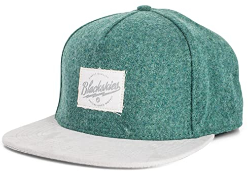 Blackskies Snapback Cap Wildleder Camo Denim Schirm Flanell Unisex Premium Baseball Mütze Kappe Wolle, Halo, Einheitsgröße