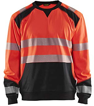Blaklader 354125285599XXXL Sweatshirt, High Vis Rot/Schwarz, Größe XXXL