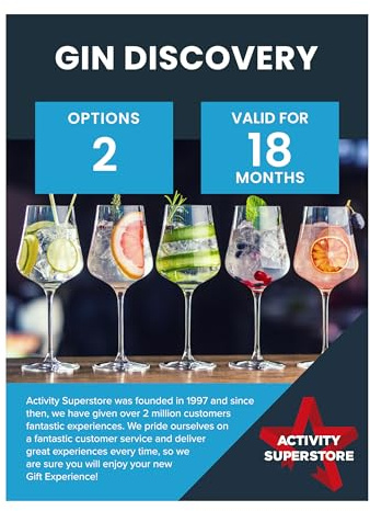 Activity Superstore Gin Discovery Gift Experience Voucher