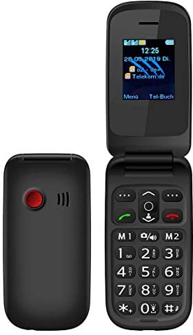 simvalley MOBILE Klapptelefon: Notruf-Klapphandy XL-949 mit Garantruf Easy, Dual-SIM und Bluetooth (Notruf Handys, Handy Senioren, Notrufarmband)