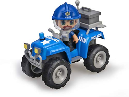 Pinypon Action - Quad mit 1 Polizeifigur für Jungen und Mädchen von 4 bis 8 Jahren, (Famosa 700015582)