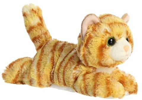 Aurora® Adorable Mini Flopsie™ Ginger Cat™ Stuffed Animal - Mini Companions Ready for Playful Adventures - for Kids All Ages, Toddlers, Adults, and Families - Orange 8 Inches