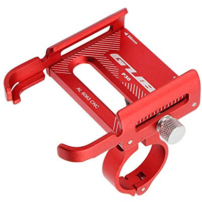 GUB P30 Fahrrad-Handyhalterung aus Aluminium für 8,9 cm bis 19,1 cm (3,5 bis 7,5 Zoll) Geräte (rot)