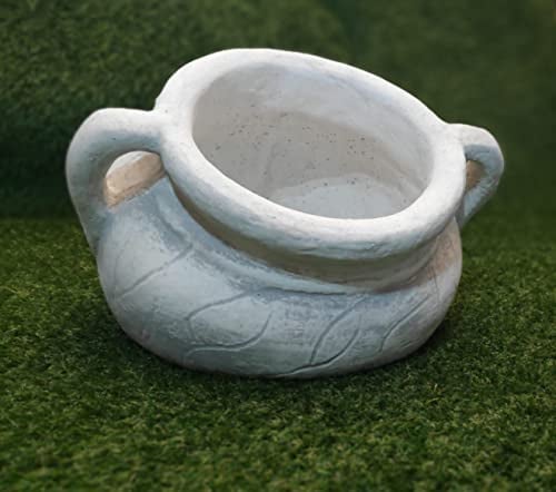 Green Lane Garden Pflanzkübel Blumenkübel Blumenkübel Antike Krug Griechische Amphore aus Beton, Grau, 33x26x28cm