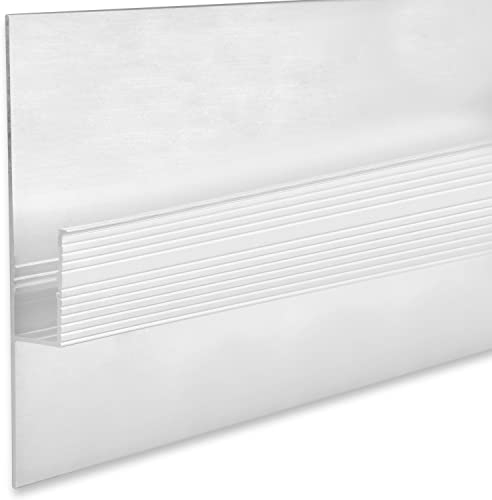 INNOVATE Trockenbau Profile für LED Streifen 2m bis 11mm Breite Schattenfuge Aluminium Profil indirekte Beleuchtung Wohnzimmer Aluprofil LED Profil 2m mit passgenauer Abdeckung satiniert