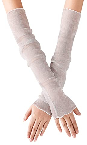 Ekakashop Ärmlinge Damen Sonnenschutz Armstulpen Spitzen Fahrradhandschuhe Kompressions Ärmel Kühlung Arm Sleeve für Radfahren,Laufen,Golf,Outdoor Fahren,Golf Volleyball Zubehör