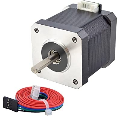 STEPPERONLINE E Series Nema 17 Schrittmotor 2A 55Ncm 1,8 Grad mit 1 Meter Kabel für 3D-Drucker CNC(1 Pack)