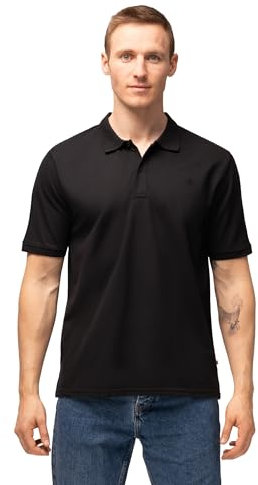 DANISH ENDURANCE Polo Uomo Manica Corta in Cotone Biologico Premium, Polo T-Shirt Uomo, Casual, 1 o 2 Paia, Nero, 4XL