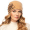 VIVISENCE Mütze Damen Für Winter Handgefertigte Herbst Elegante Beanie Wintermütze Aus Schurwolle Antistatische Eigenschaften Perfekt Für Kalte Wintertage Modell 7068, Beige,Einheitsgröße