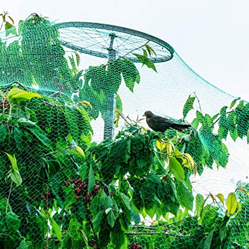 Vogelnetze Vogelschutznetz Stabil Laubschutznetz Engmaschig Gartennetze 1.5 x1.5cm große Pool Netz für Garten, Balkon oder Teich Kirschbaum,4x10m