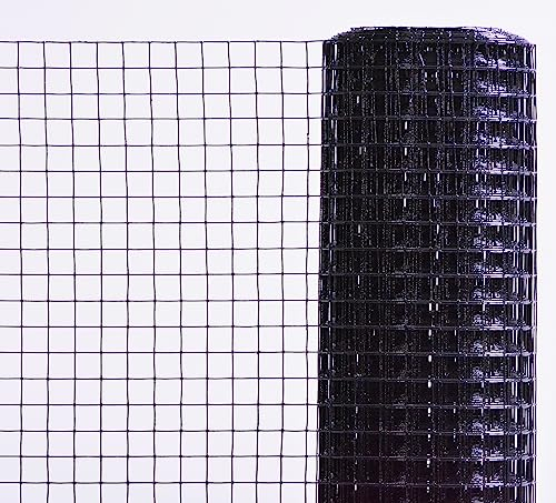 Volierendraht Maschendraht Hasendraht Drahtgitter Gitterzaun punktgeschweißt grau anthrazit Maschenweite, Länge und Höhe wählbar DD (19x19 x 750 mm Länge 15 m)