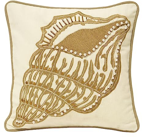 Paoletti Ionia Shell verschönertes Polyester gefülltes Kissen