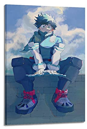 SHUPSY Comics My Hero Academia Role Midoriya Izuku Poster Dekorative Malerei Leinwand Wandkunst Wohnzimmer Poster Schlafzimmer Malerei 08x12inch(20x30cm)