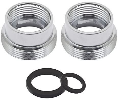 TopHomer 2Stück 16mm - 22mm Wasserhahn Adapter, Wasserhahn Belüfter Anschluss für Badezimmer Küche, Wasserreiniger Wasserhahn Adapter, Wasserhahn Belüfter, Wasserreiniger Adapter