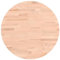 vidaXL Tischplatte, Holzplatte Holztischplatte Rund, Ersatzplatte Platte für Beistelltisch Bartisch, Massivholztischplatte Esstischplatte, Ø50x1,5 cm Massivholz Buche