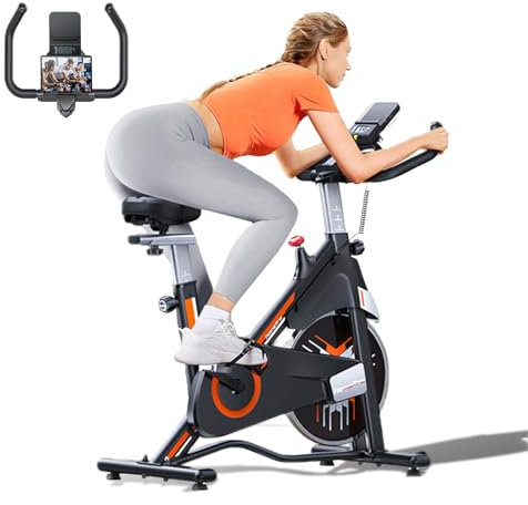 homeTro Magnetic Exercise Bike – Ultra-Quiet Indoor Cycling Bike with Adjustable Resistance, Comfortable Seat, LCD Display, 150kg Capacity – Exercise Bikes for Home Use Cardio Workouts