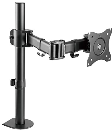TV-Ständer, Monitorhalterung, Ultrawide-Monitorarm-Tischhalterung für 13 bis 32 Zoll große Bildschirme, robuste, voll verstellbare Arme, mit Drehgelenk, höhenverstellbar
