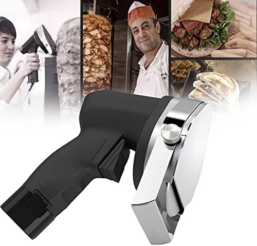 Generic Doner Kebab Knife, Shawarma Slicer Cutter, Electric Gyro Meat Slicer,80W Electric Meat Slicer Shaver 2800RPM for Cutting Turkish Kebab Lamb Turkey