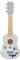 Holzspielzeug-Gitarre für Kinder ab 3 Jahren, 53x17x6 cm, 6-saitig mit Nylonsaiten – verziert mit Waldtieren und Noten – bemaltes Holz – Musikspielzeug für kleine Kinder