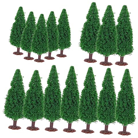 DIYEAH 45 STK künstliche Kiefer modellbahn Landschaft Wohnkultur künstliche weihnachtsbäume Artificial Christmas Tree Weihnachtsbaum weihnachtsdeko Landschaft Landschaftsmodell gefrostet