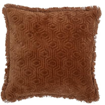 Bloomingville Mahado Kissen, Orange, Baumwolle, L45xB45 cm