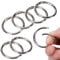 Runde Karabinerhake 40mm Metall Karabinerhaken O-Ring Feder Ring Karabiner Karabinerhaken Rund aus Zinklegierung für Schlüsselbund,DIY Handwerk und Rucksack Anhänger,Silber (8, Silber)